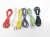 Audiokabel Jack 3,5 MM mannelijk naar 1M 2M audiolijn Aux vergulde plug Macaroon siliconen snoer voor auto hoofdtelefoon luidsprekerkabel hoge kwaliteit