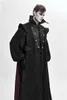 Devil Fashion Halloween Party Gothic Black Cloak Coat For Men Medieval Night Vampire Long Jackets Men's Trench Coats