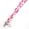 10st Körsbärsblommar Fashion Simple Chain Neck ID-kort Mobiltelefon USB Key Lanyard