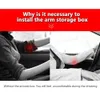 Car Driving Elbow Support Arm Rest Pad Anti-fatigue Hand Support 3 Height Adjustment Bracket PU Leather Armrest