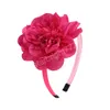 12 Colors Solid Flower Headbands Hairbands For Girls Handmade Hair Hoop Headwear Kids Hair Accessories