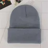 Tasarımcı Beanieskull Caps DIY Sonbahar ve Kış Düz Renk Örgü Kova Şapkası Kişiselleştirilmiş Tasarım Özel Kafatası Beanie Erkek ve Kadın Takımı 2EWQ GİYEBİLİR