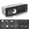 Vodool 1Din Auto Radios Stereo Bluetooth Bluetooth Audio Musica MP3 Player multimediale Player USB / TF / AUX-IN Orologio Orologio 210625