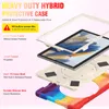 Hybrid Full Body Military Great Heavy Duty Shocksäker robotväskor Kids Beach Robust Hand Grip för iPad 10.2 Pro 10.11 Luft 4 10.9 Samsung Tab A8 10.5 x200 x205 T290 T200 T500