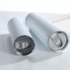 15-20-30 OZ Paslanmaz Çelik Araba Bardaklar Tumblers Seyahat Kupalar Ile Saman Yalıtımlı Su Fincan Süblimasyon Düz Tumbler Boşlukları Kupa 895 Z2