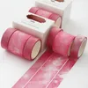 3 stks / set schilderij washi masking tape schattige lijm DIY decoratie sticker scrapbooking dagboek briefpapier 5m kdjk2105 2016