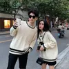 Women's Sweaters Preppy Style Couple Sweater Men Women Fashion Lolita Girl Sweet Navy Collar Couples Harajuku