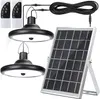 Lâmpada ao ar livre solar Double Head 56 LED Motion Sensor à prova d'água Luz solar solar para garagem do jardim do pátio