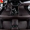 Auto Leather Rugs Pads Interiör Tillbehör Bilgolvmattor för Nissan Qashqai J10 2019 2020 2021 Skyddstillbehör Mattor H220415