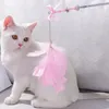 Cat oyuncakları komik çubuk kedi yavrusu interaktif asa tüy püskülleri boncuklu yay büyücü ürünleri aksesuarları