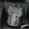 Fabrik Großhandel Männer Marke Umhängetasche Straße Trend Plaid Freizeit Rucksack große Kontrast Leder Handtasche Outdoor-Reisetasche Dekoration