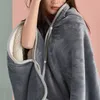 hooded fleece blanket