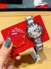 Relógio de alta qualidade 33mm senhoras clássicas relógios de quartzo Designer 316 aço inoxidável aço inoxidável cinta de cerâmica marca impermeável relógio relógio de pulso 085