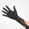 50/100PCS Disposable nitrile Latex Rubber Dishwashing/Kitchen/Work//Garden/household cleaning Black/Blue Gloves