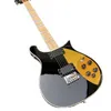 660 660 Guitare électrique Basswood Body Black Bright Paint avec deux pick-ups9030910