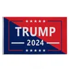 90 * 150cm / 3 * 5ft Trump 2024 Flag U.S.一般選挙バナー2銅グロメット救助アメリカ救助アメリカの旗ポリエステル屋外屋内装飾JY0785