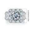 2020 Top vente bijoux de luxe étincelants mâle 925 en argent Sterling T princesse coupe Moissanite diamant fête éternité hommes mariage lz139303M