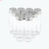 30*100*21mm 50ml Glass Bottles Aluminium Lid Perfume Liquid Container Empty Transparent Clear Gift Wishing Jars 24pcslotgood qty