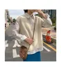 4colors autumn and winter korean style v neck knitted solid color sleeveless vest sweaters womens pullovers womens (X1086) 210918