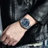 Reloj de pulsera mecánico PAGRNE DESIGN de la mejor marca, reloj automático de cristal de zafiro de lujo, relojes de acero inoxidable resistentes al agua de 100M para hombres 210804