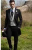 New Custom Made Slim Fit Morning Style Groom Tuxedos Peak Lapel Men's Suit Groomsman/Best Man Wedding/Prom Suits(Jacket+Pants+Vest)