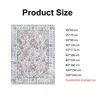 Bubble Kiss Nordic Style Soft Carpets for Bedroom Home Decor Vintage Floral Pattern Non-Slip Pink Rug Anti-Wrinkle Floor Mats 210626