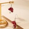 Hoop & Huggie Mushroom Drop Earrings Jewelry Metal Dangle For Women Party Gifts