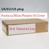 Generation 3rd No Fan Hair Dryer Professional Salon Tools Blow Dryers Heat Super Speed US/UK/EU Plug Purple color