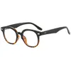 Simple Ovale Mode Optique Cadre Yeux Ronds Lumière En Plastique Solide Cadres Avec Des Lentilles Claires Conception Unisexe Pour Hommes Femmes 5 Couleurs En Gros