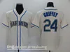 الرجال 2020 البيسبول 24 كين griffey جيرسي مخيط flexbase بارد قاعدة المنزل الأخضر رمادي أبيض البيج الفريق اللون تنفس أعلى / نوعية جيدة