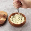 Heavy Duty Rostfritt Stål Potatis Masher Kreativ Hem Kök Vegetabiliska Verktyg Tillbehör Potatis Ricers Tillbehör LLA9220