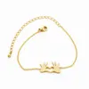 10PCS Goldkette Fatima Palm Hamsa Armband für Frauen Männer Paar Hand Glück Herz Liebe Freundschaft Schmuck beste Freundin