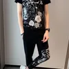 Summer Sleve Tshirts Pantalons Men Tracksuit Male Vêtements Male Set Set 3D Lion Print Sport Suit Streetwear Social Jogger Set 210527