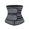 Body-Sculpting Double-Belt Zipper Women's Corset Sweat Belt Women's Body-Sculpting Slimming Corset Compression Accessory Belt 210402