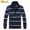 Cotton Polos Men Long Sleeve Mens Polo Shirt Spring Autumn Striped Male Polo Dress Classic Business Father Gift Drop Ship 220113