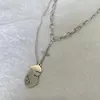 Collana con pendente a croce in acciaio inossidabile con ciondoli Girocolli per gioielli cristiani religiosi cattolici a strati con volto umano semplice boemo