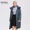 MIEGOFCE Zimowa sprzedaż damska kurtka długi wysokiej jakości bawełna ciepły płaszcz H wersja Proste Parka D21844 211008