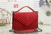 Newset Fashion Women Lady diagonal Messenger Bags Love heart Wave Pattern Satchel Leather Shoulder Bag Chain Crossbody Handbags Purse