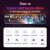 ACCEO A46 Car Dvr 12 pollici Specchietto retrovisore 2K Dash Camera Dual lens Videoregistratore Night Vision Registrar Dvr GPS