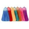 Towel Clean Hearting Towels Bathroom Hanging Wipe Bath Beach Multifunction Soft Plush Fabric Kitchen Hand 10Pcs/Lot