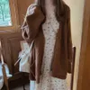 S XL Artı Boyutu Bahar Elbise Kız Boho Parti Şifon Kadın Vintage Baskı Uzun Kollu Kadın ES Robe Vestido 210423