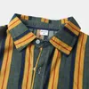 Striped T Shirts Men Kortärmad Utskrift Casual Mens Aloha Shirt Strand Hawaiian Camisas Summer Märke Mysig överdimensionerad Camisa 210524