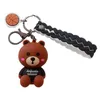 Desenhos animados Anime Urso Chaveiro Epoxy Creative Pares Presente Macio Bonito Keychain Pingente Acessórios G1019