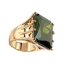 Anelli di nozze Vintage Golden Engagement for Women Red Green Square CZ Stone Inlay Retry Fashion Gioielli Gift Ring Wynn22