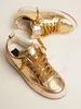 Italie marque paniers à chaussures baskets dorées Sequin classique blanc Do-old sale Designer Super star homme femmes chaussures décontractées