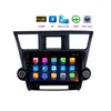 10.1 인치 자동차 DVD 플레이어 GPS 내비게이션 Toyota Highlander 2014-2015 Android 시스템 라디오 스테레오 지원 Carplay Mirror 링크 스티어링 휠 제어