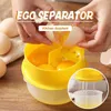Separatore di uova, filtro per tuorlo d'uovo, gadget ecologici, conveniente, in plastica, per setacciare rapidamente il tuorlo bianco, modello separato rapido