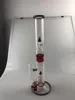 Hookahs, 16inch, 18mm led, röd, bong