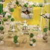 Décoration d'anniversaire avocat vert ballons guirlande arc Kit rétro Chorme or Latex Globos saint valentin mariage fête de noël décor