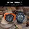 Smael Digital Wristwatches Mężczyźni LED Podświetlenie Biały Elektroniczny Zegarek Luksusowy Słynny Big Dial Hot Male New Sport Zegarki Quartz1067 x0524